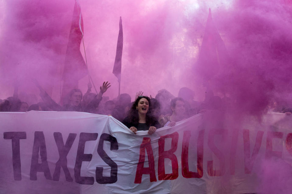 Tuition fee protest in Spain