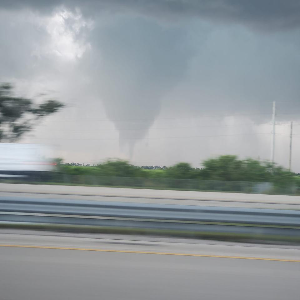 Severe weather, including a tornado, came to portions of St. Lucie and Martin counties June 6, 2022. Photo taken along Interstate 95 in the area of Indrio Road.