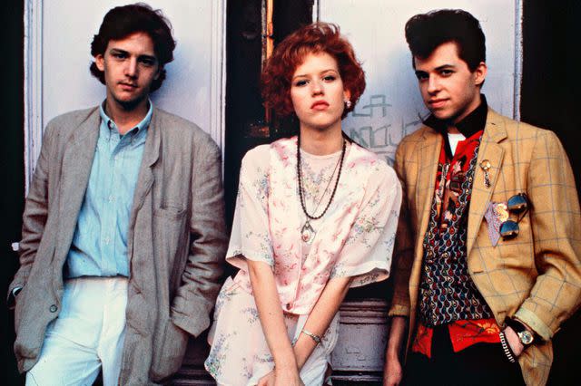 Paramount/Kobail/Shutterstock 'Pretty in Pink' stars Andrew McCarthy, Molly Ringwald and Jon Cryer.