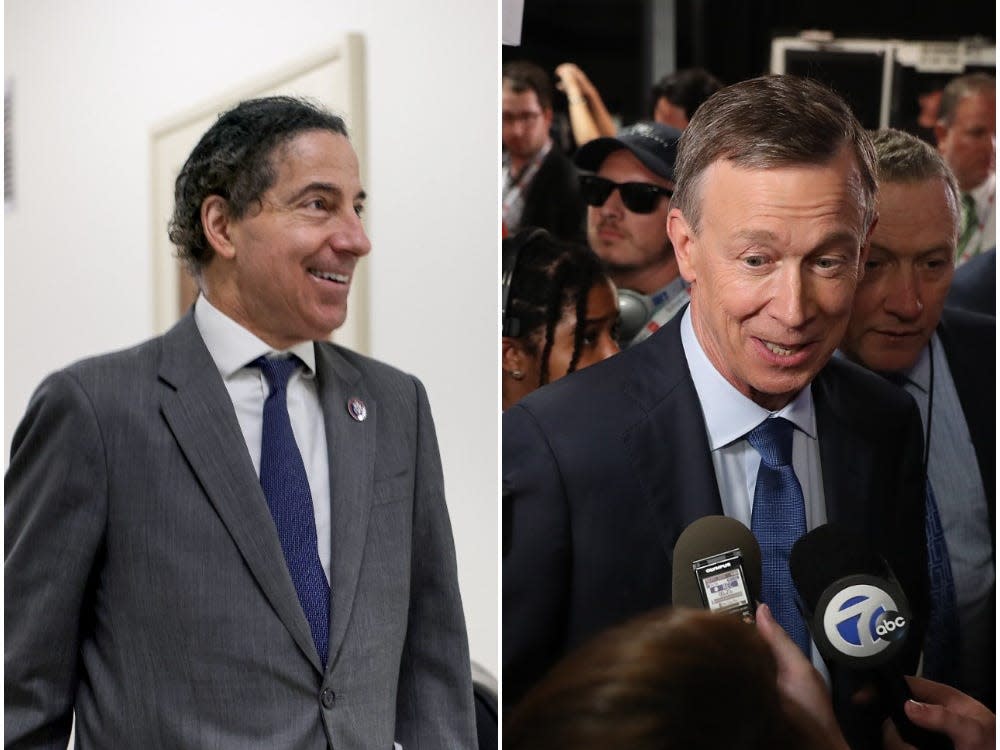 Democratic Rep. Jamie Raskin of Maryland and Democratic Sen. John Hickenlooper of Colorado failed to properly report their spouses' stock trades.