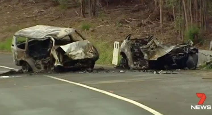 The devastating crash happened near Ulladulla on December 26. Source: 7 News