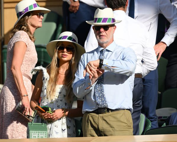 <p>Karwai Tang/WireImage</p> Lady Amelia Windsor and George Windsor, Earl of St Andrews attend day five of Wimbledon at All England Lawn Tennis and Croquet Club on July 07, 2023.