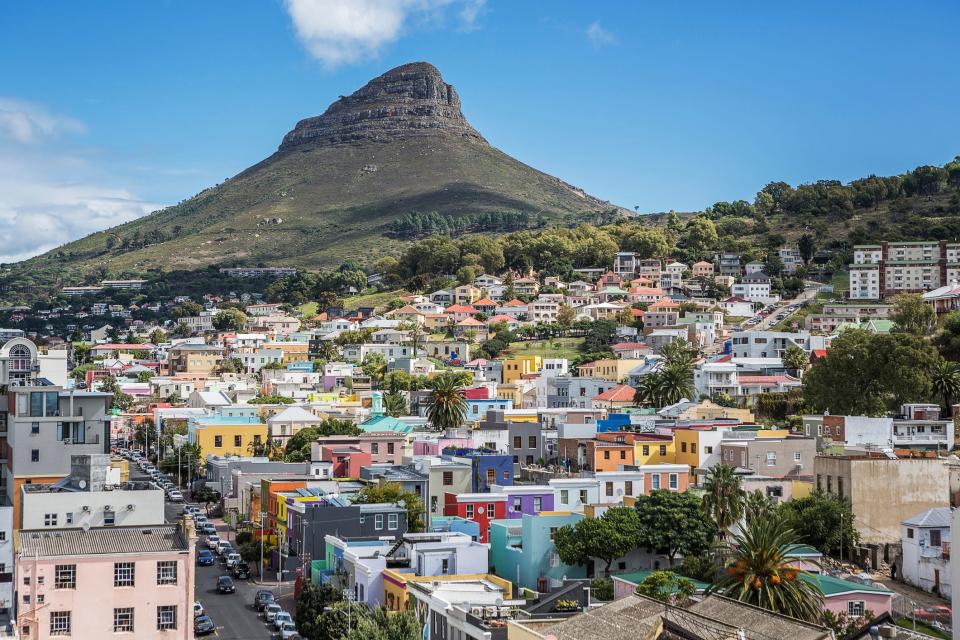 Aerial view of Cape Town