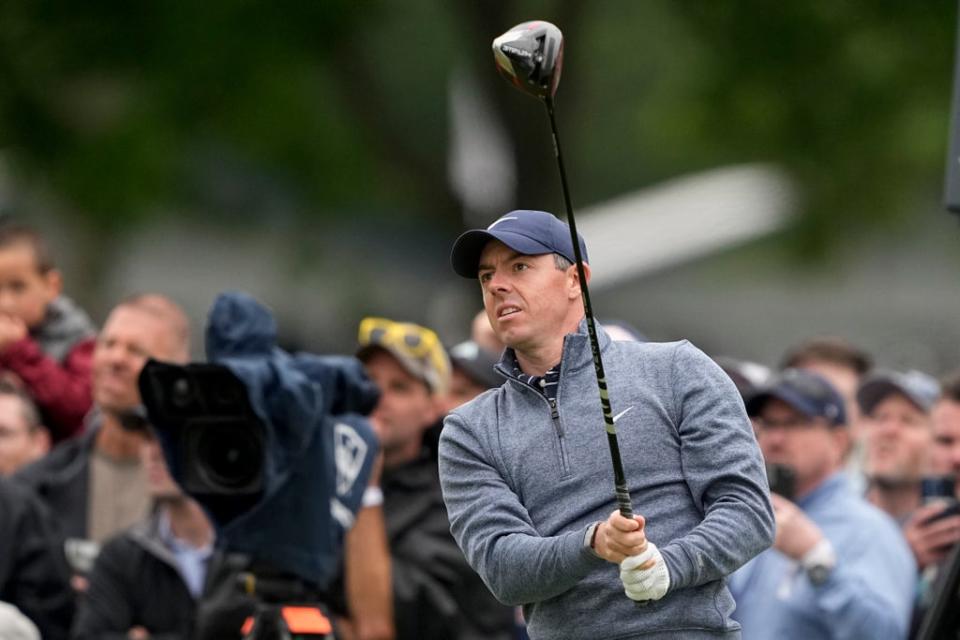 Rory McIlroy made a costly mistake early in the third round of the US PGA Championship (Matt York/AP) (AP)