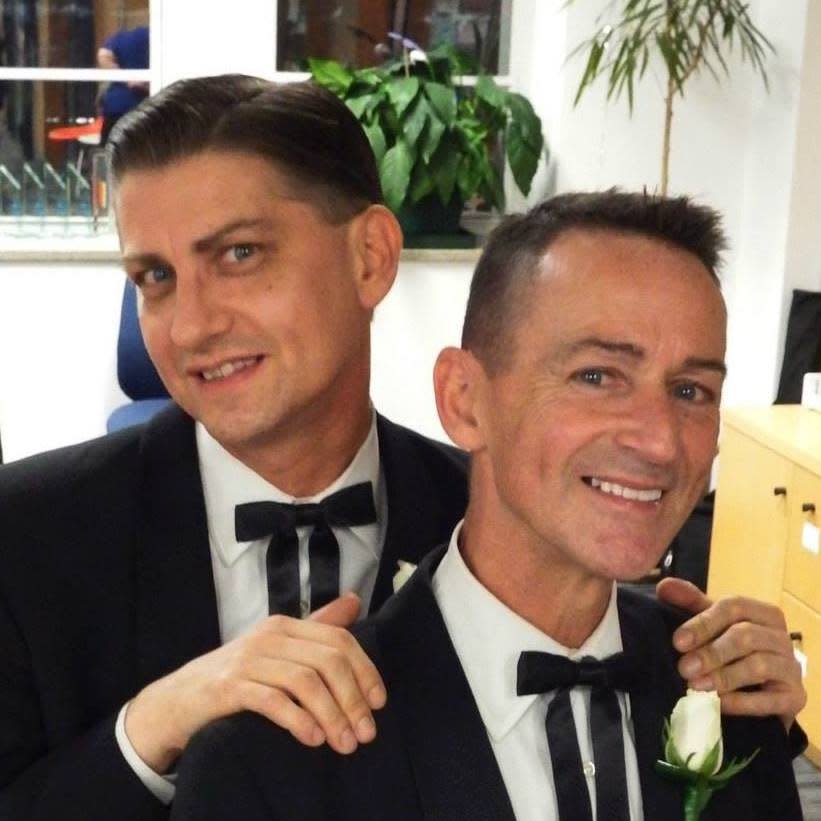 Antony McManus with husband Ron