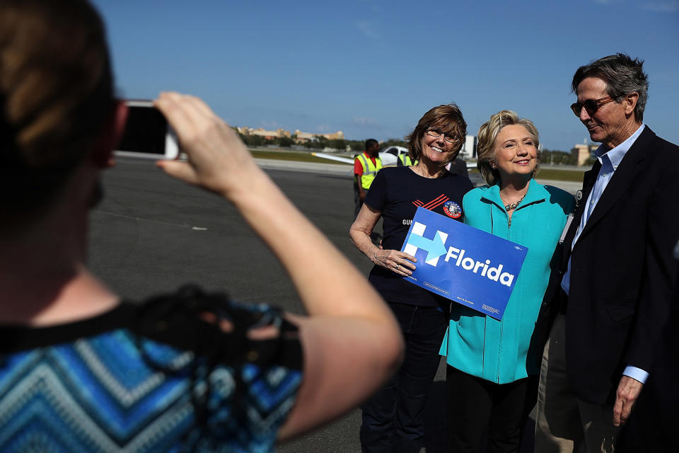 Clinton Holds Rally In Daytona Beach