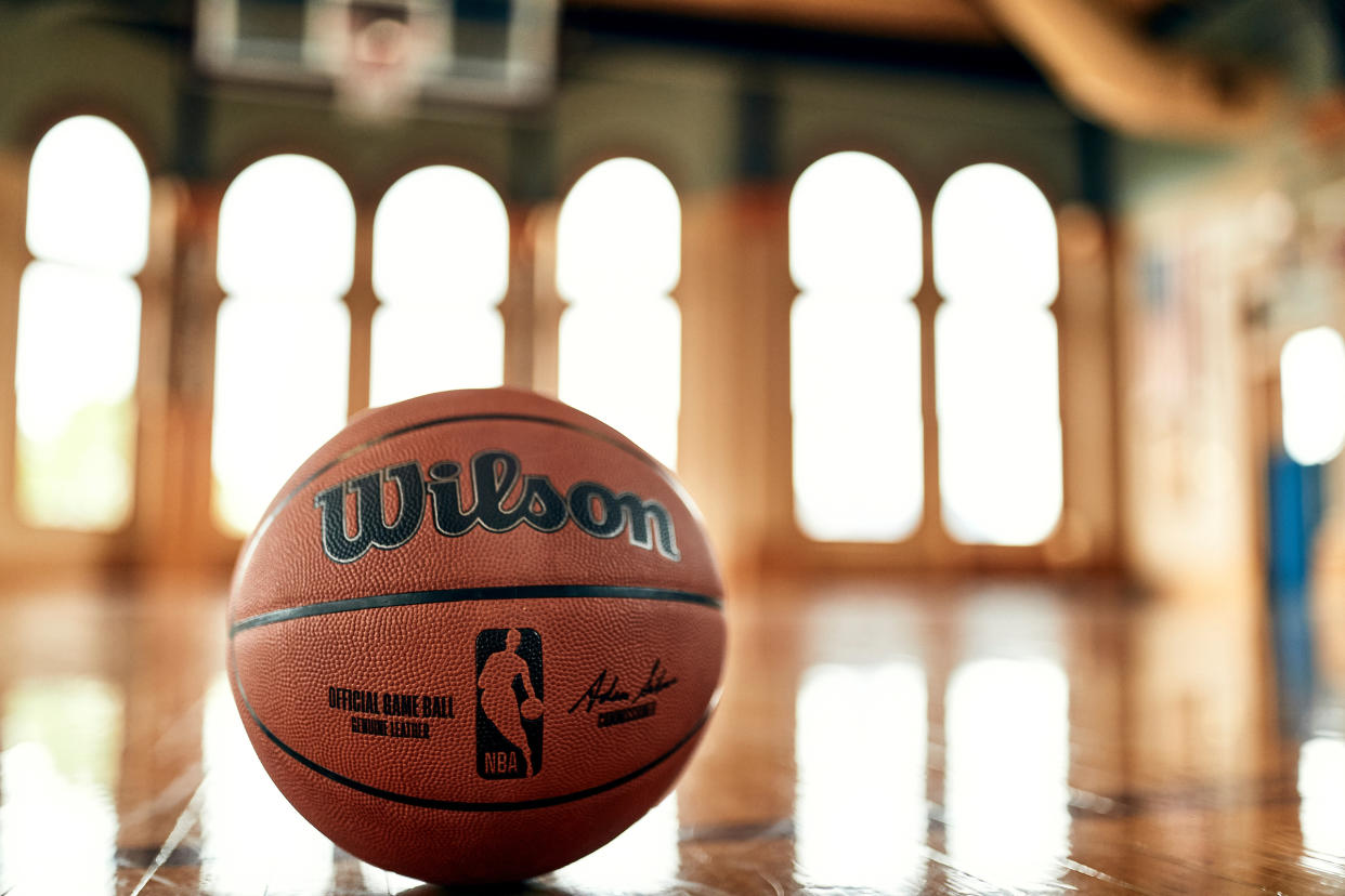 After 37 years, Wilson returns as the official game ball of the NBA. (Photo by Jon Lopez)