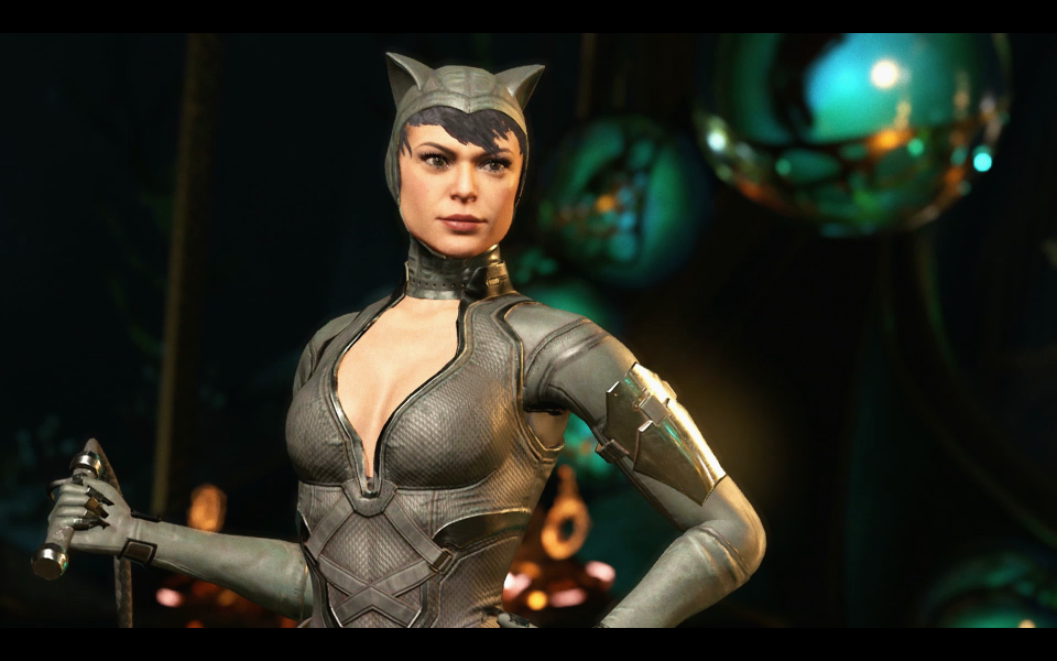 <p>The cunning and mysterious Selina Kyle constantly walks the line between good and evil as Catwoman. This master thief makes a return as a playable character after the events of the Injustice: Gods Among Us. </p>