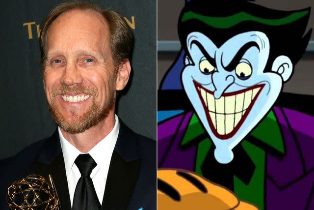 David Livingston/Getty Images; Cartoon Network Jeff Bennett holding an Emmy on the red carpet; Jeff Bennett voicing the Joker on 'Batman: The Brave and the Bold'