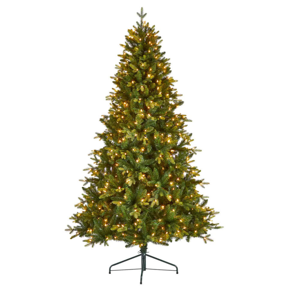 NOMA Pre-Lit Kensington Christmas Tree with Tree Stand. Image via Canadian Tire.