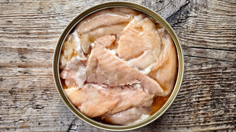 tin of canned salmon