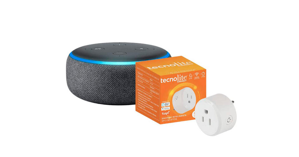 Pack de Echo dot (3ªGen) y enchufe inteligente con WiFi - Imagen: Amazon México