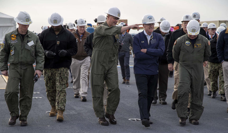 Navy Richard Spencer Gerald R. Ford aircraft carrier