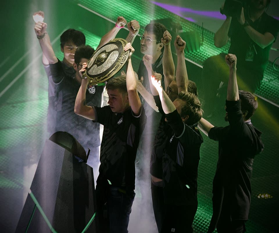The TI8 True Sight covers OG's insane victory over PSG.LGD. (Source: Valve)