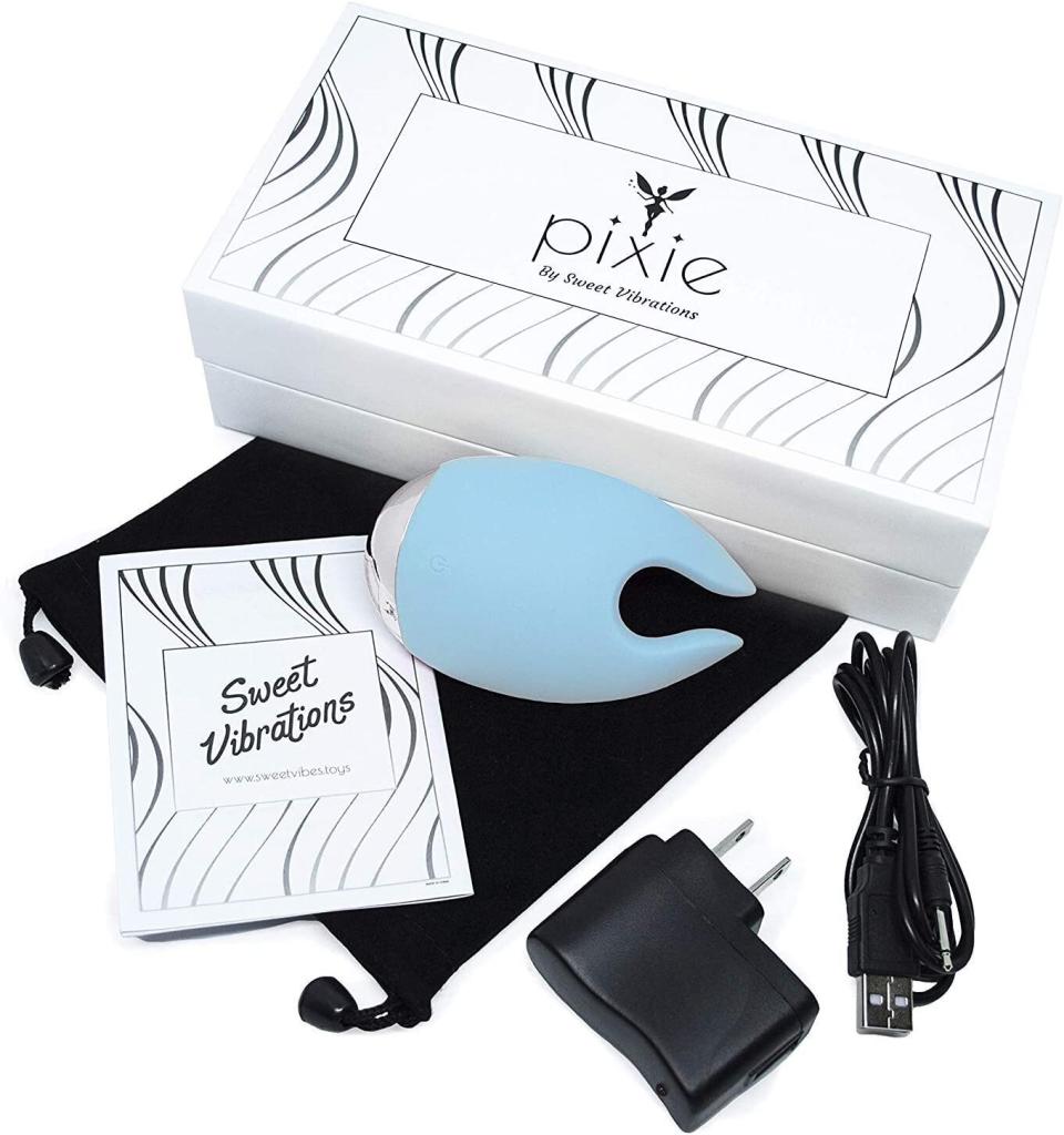 It'll hug your clit, comes with 10 different settings and doesn't make too much noise, so you can have one heck of a pleasure session without waking anyone up.<br /><br /><strong><a href="https://amzn.to/3i67elP" target="_blank" rel="noopener noreferrer">Get it from Amazon for $49.99 (available in two colors).</a> </strong>