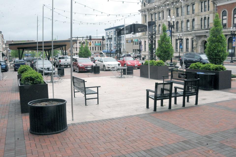 The Farmers' Market on the square in downtown Wooster features the occasional live music and plenty of food and craft vendors.