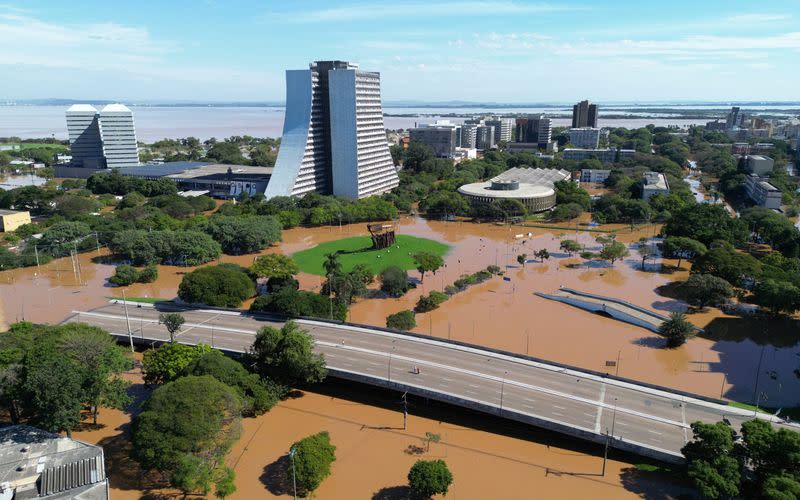 Floods due to heavy rains in Rio Grande do Sul in Brazil