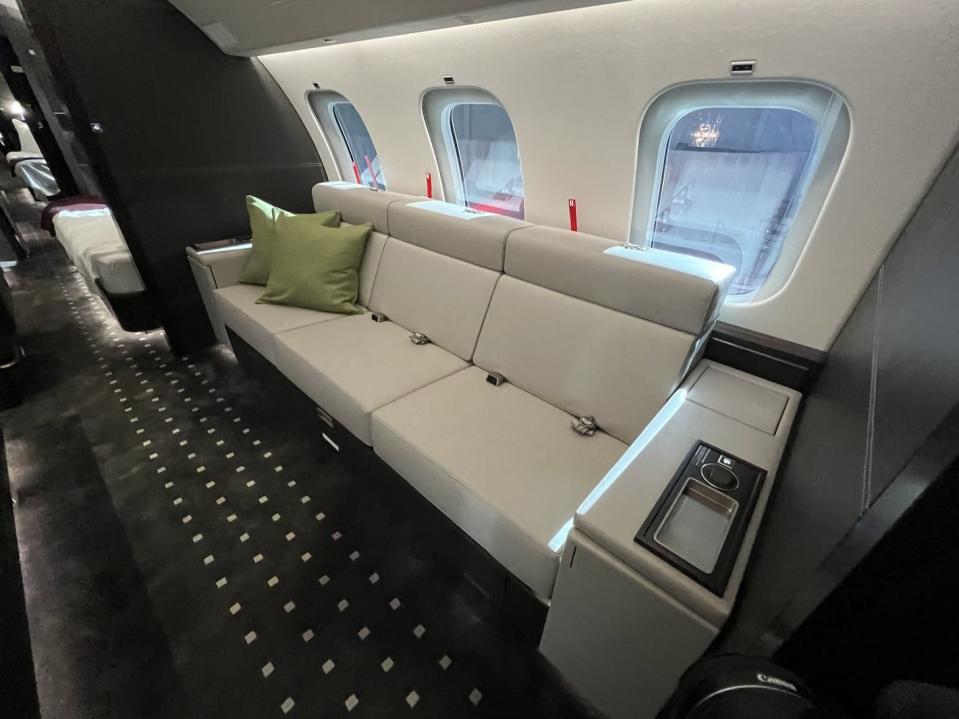 Onboard VistaJet's Bombardier Global 7500.
