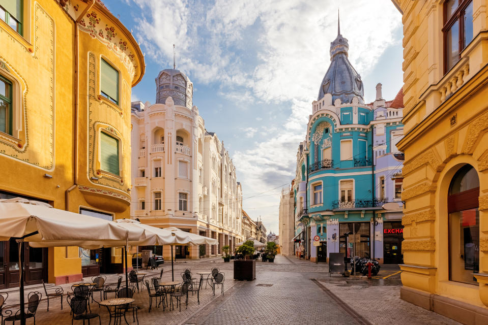 The streets of Romania