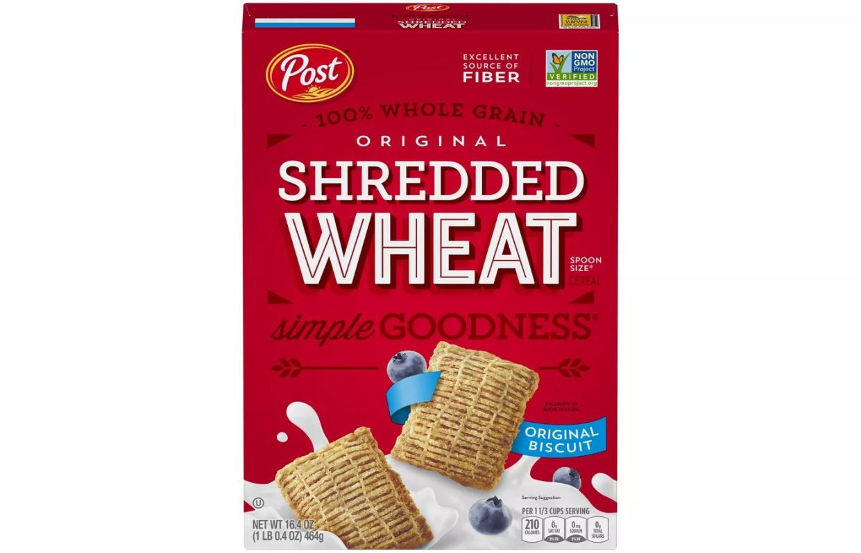 Post Shredded Wheat, Best High Fiber Cereal