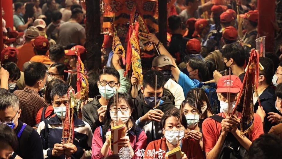 「大甲媽祖遶境」昨晚起駕，現場相當熱鬧。（圖／大甲鎮瀾宮提供）