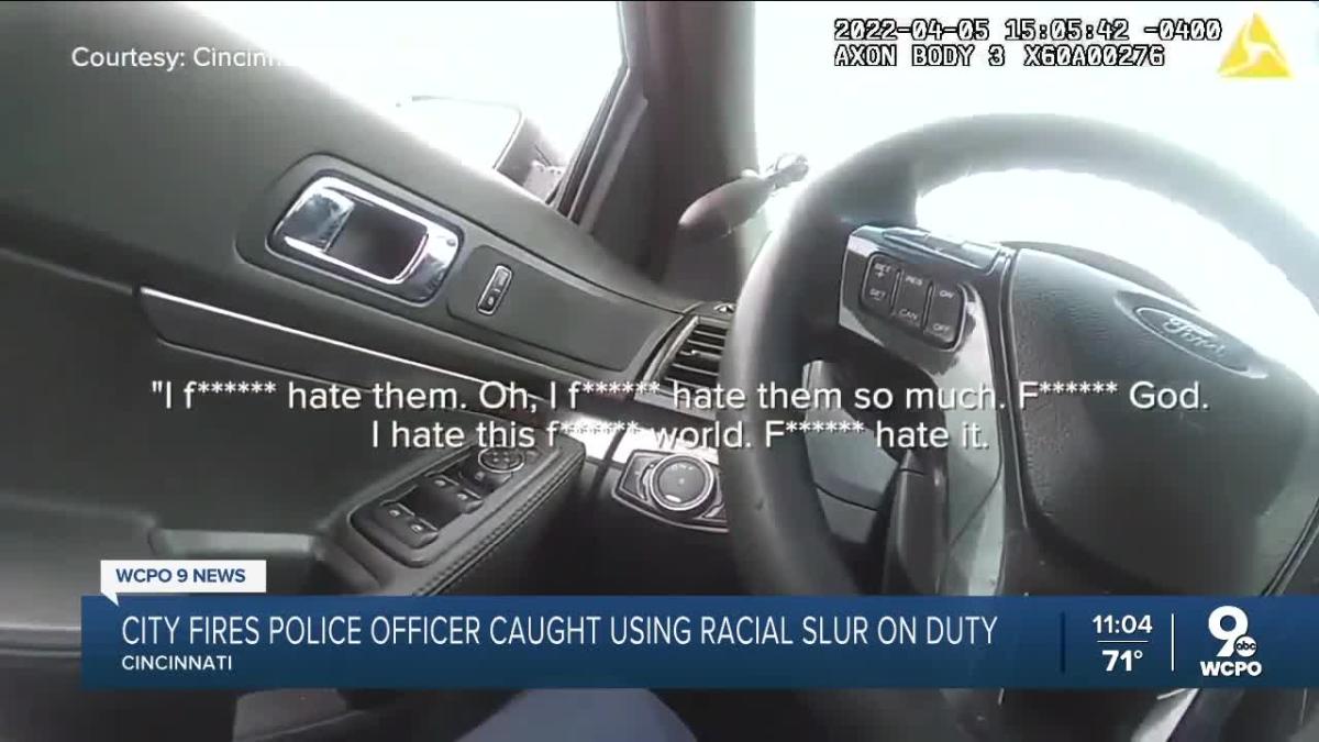 Cincinnati Officer Fired After Body Cam Captures Her Saying Racial Slur