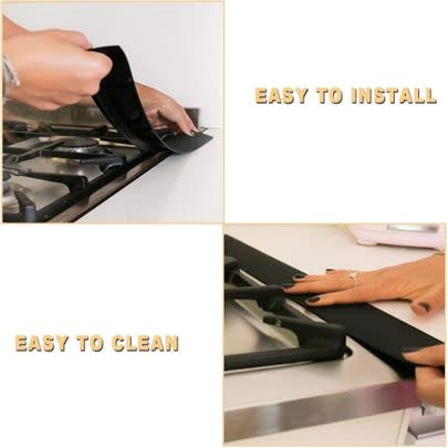 Make sure the bit between your oven and your countertops doesn't get stains down it with one of these counter gap covers