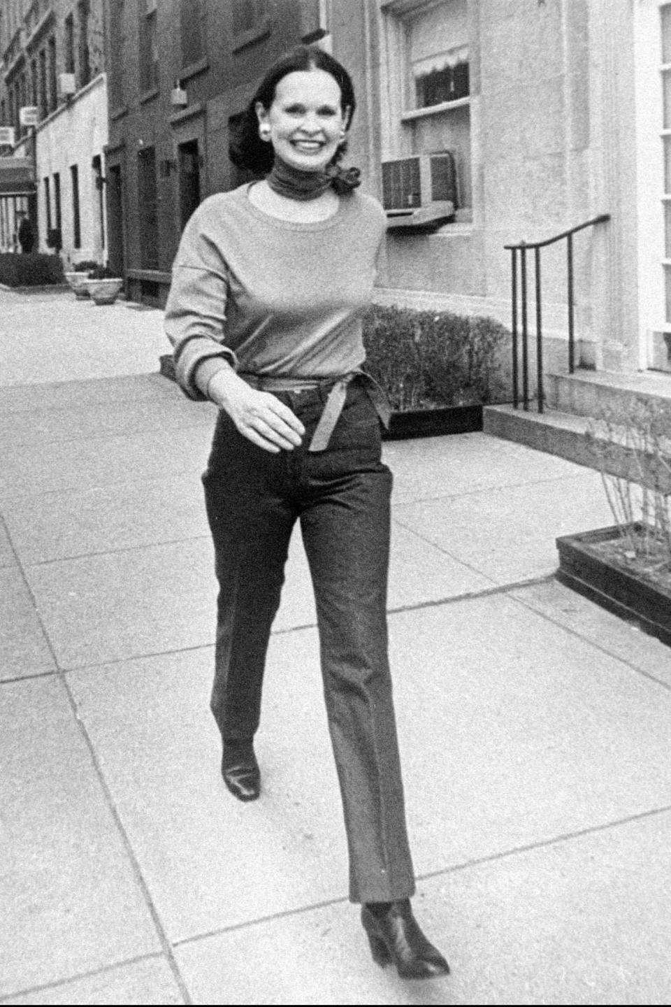 The fashion designer launched her denim range in 1978 (AP)