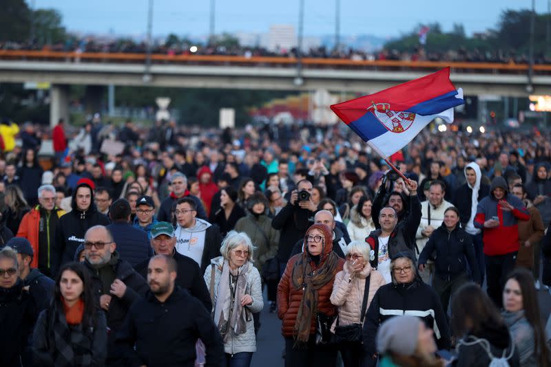 Protest "Serbia against violence" in Belgrade