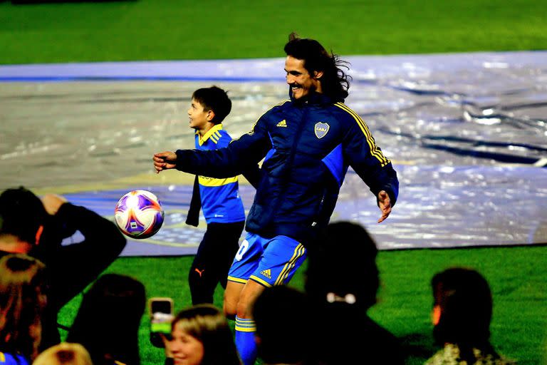 Presentación de Edison Cavani en Boca Juniors. 31/07/23