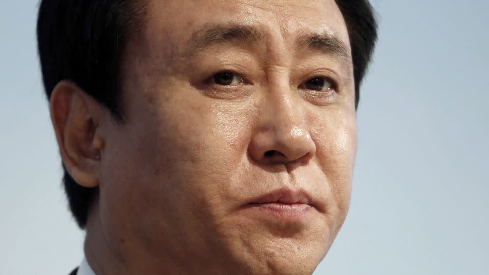 Xu Jiayin, chairman of Evergrande, attends a news conference in Hong Kong in March 2016. - Bobby Yip/Reuters/FILE
