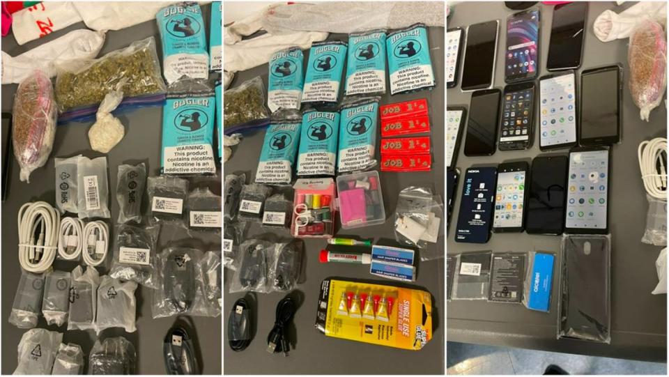 A man accused of using a fishing line and plastic bag to smuggle a variety illegal contraband inside a Georgia jail on Oct. 30 has been arrested, deputies said.