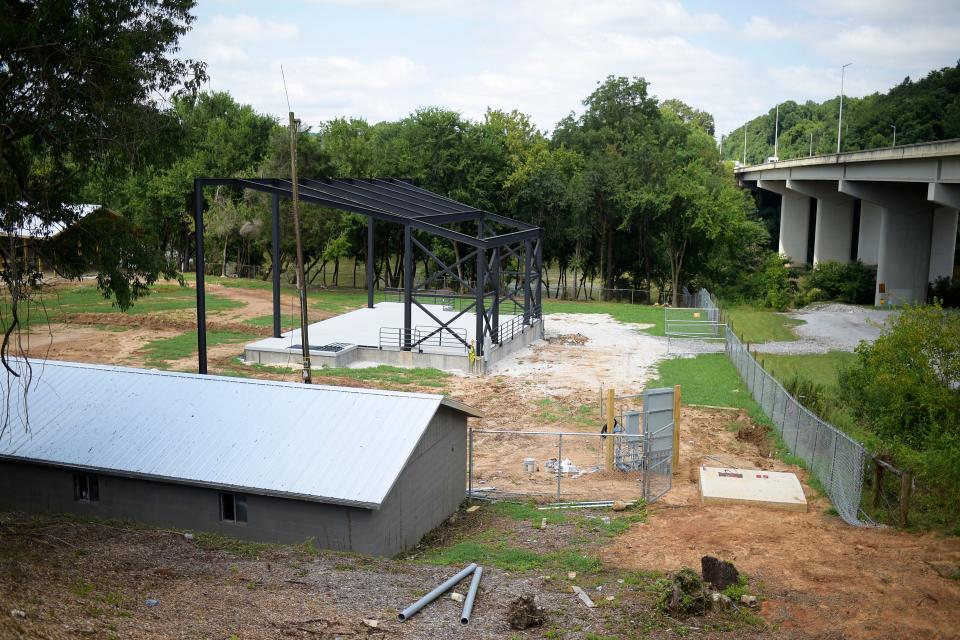 River Breeze Event Center continues to take shape along the Holston River, just about a 10-minute drive east from downtown Knoxville. The venue, located at a former drive-in site, plans to host its first concert in August while parts of the property still are under construction, and the venue's signature shuttle service to and from downtown Knoxville should be running.