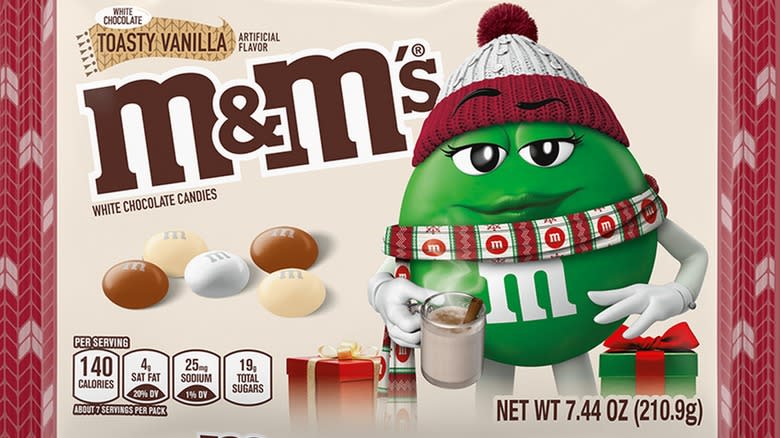 A bag og Toasty Vanilla M&M's