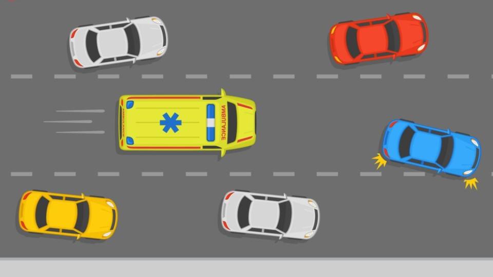 除了拉開車距之外，還是要記得 「雙車道，左車道靠左、右車道靠右」與「單車道靠右」的避讓觀念。 (圖片來源/ Shutterstock達志影像)