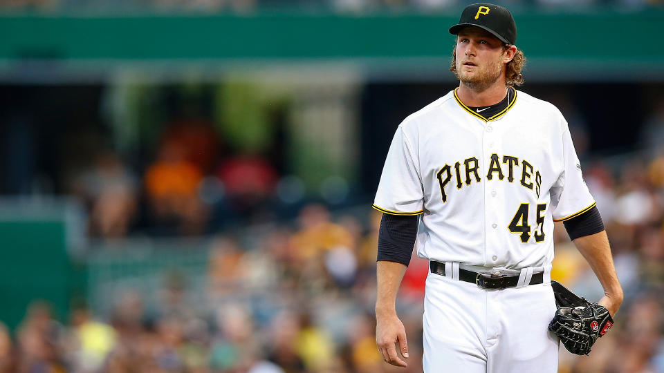 Gerrit Cole is one of the high-end starters the Houston Astros are reportedly looking at. (AP)