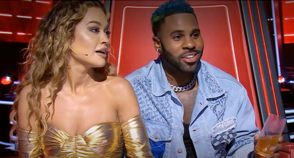 Rita Ora and Jason Derulo on The Voice