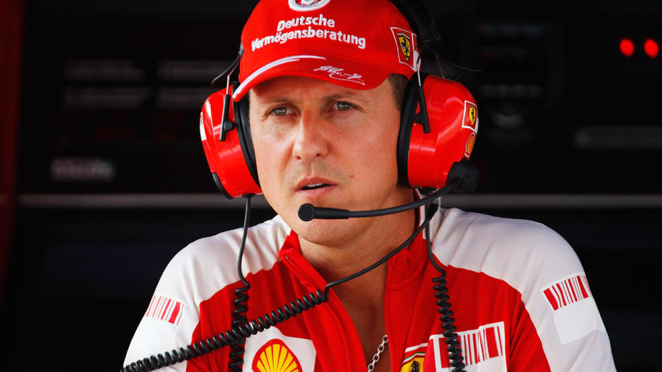 Michael Schumacher in 2009. (Photo by Mark Thompson/Getty Images)