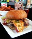 The Lunchbox Laboratory in Seattle released the "Burger of the Gods". The ethereal burger was not for mere mortals. This ambitious sandwich combined sweet, balsamic-soaked onions and tangy Gorgonzola cream sauce with a freshly ground mix of grass-fed sirloin, rib eye, and prime rib—served on an organic kaiser bun.