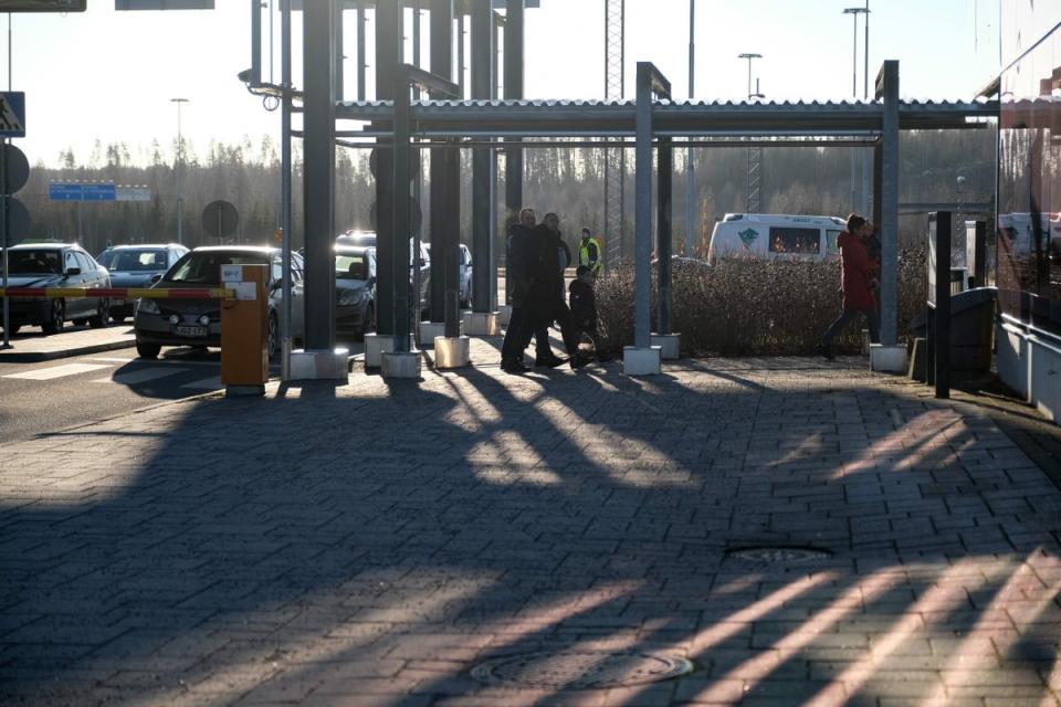 Travellers arriving from Russia (AFP via Getty Images)