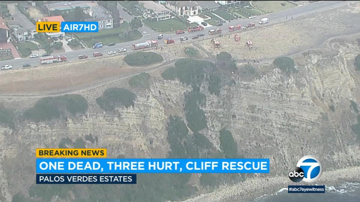 1 dead, 3 hurt after cliff rescue in Palos Verdes Estates