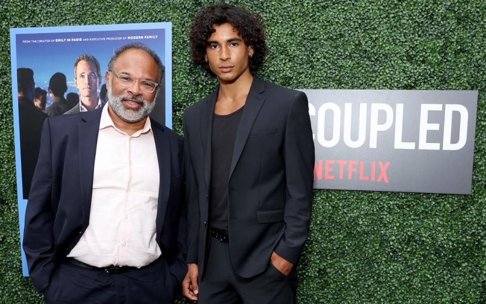 Geoffrey and Jordyn Owens on the red carpet together for the new Netflix show 