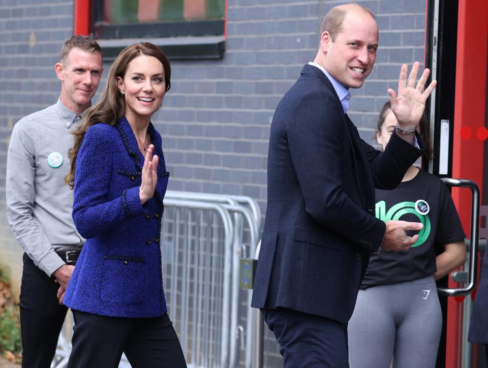 Catherine, Princess of Wales and Prince William, Prince of Wales arrive at Copper Box Arena