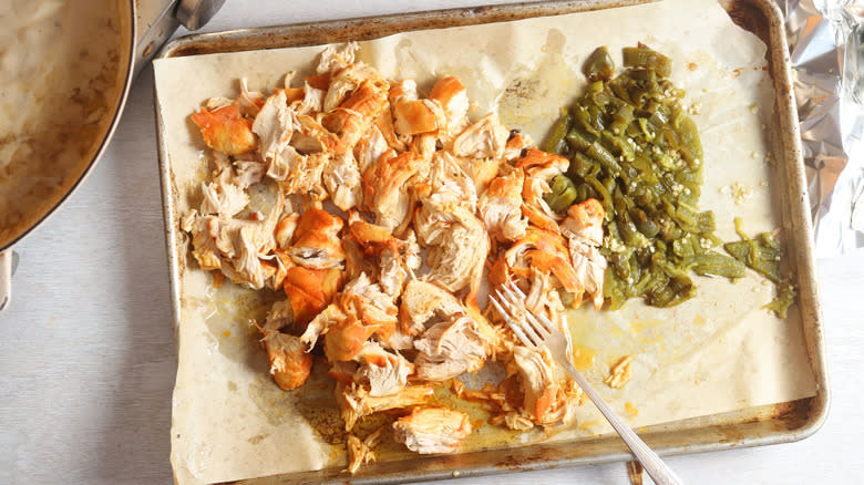 shredded chicken