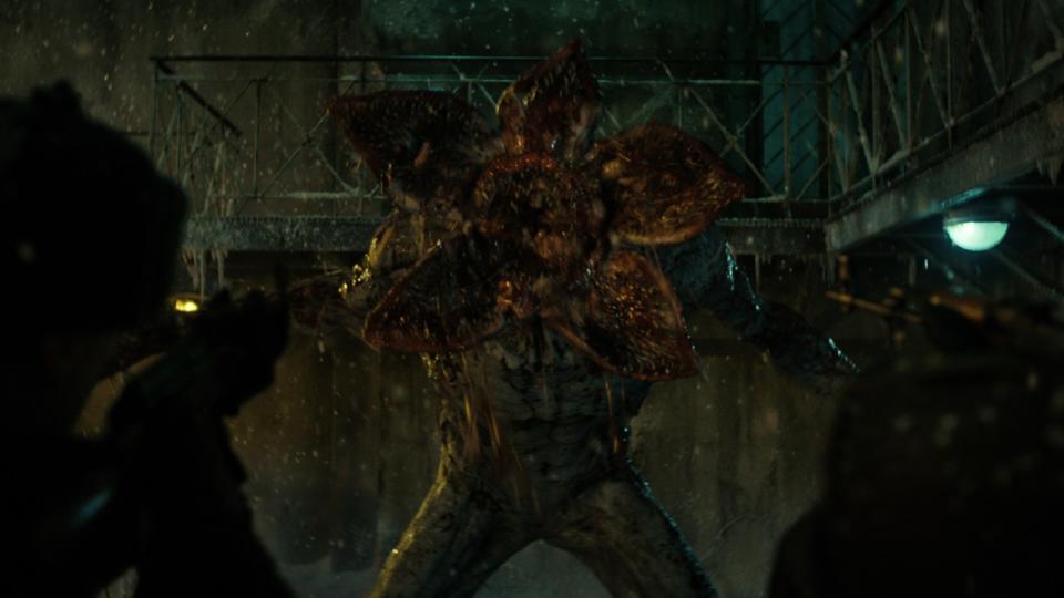 The Demogorgon opening it's face.