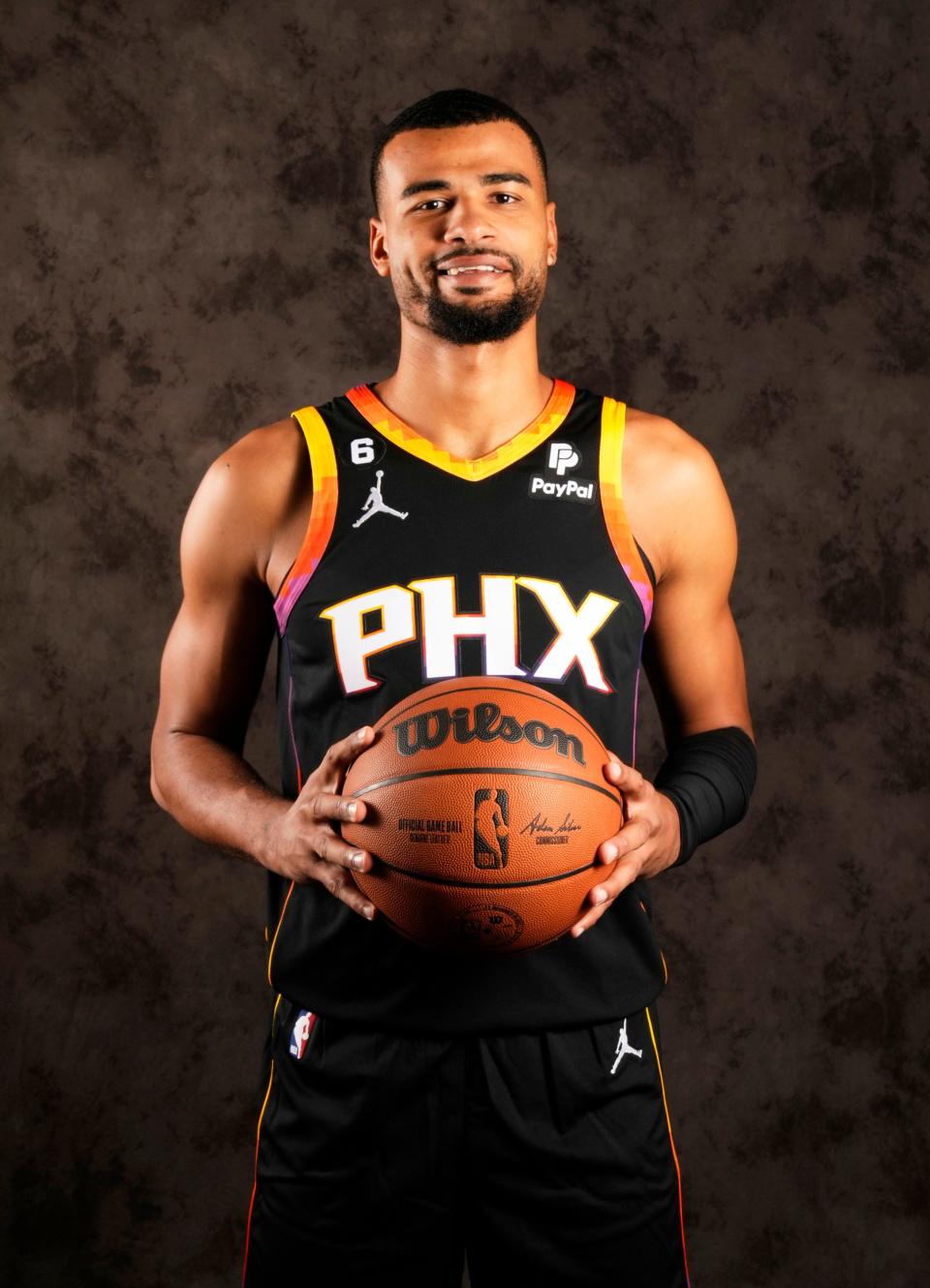 Phoenix Suns Timothé Luwawu-Cabarrot (8) at media day in Phoenix on Sept. 26, 2022.