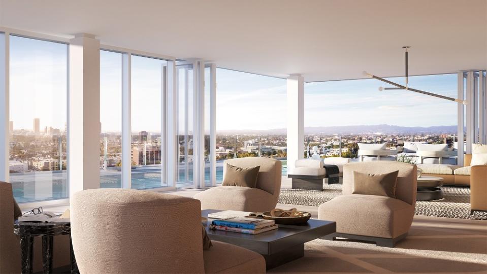 The  million penthouse is the priciest condo listing in LA. - Credit: Four Seasons Private Residences Los Angeles