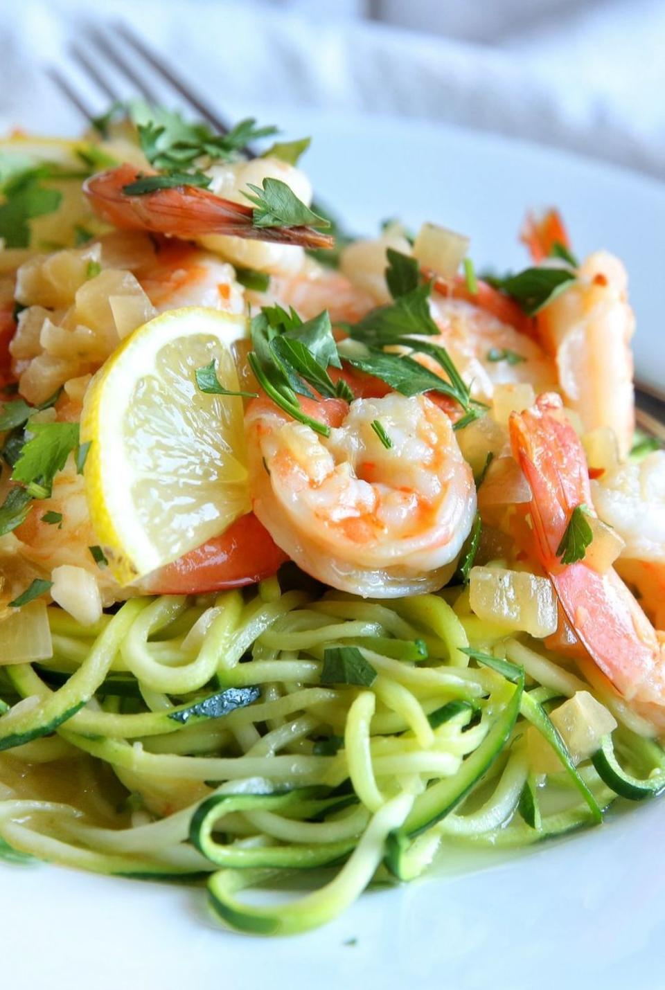 Shrimp Scampi Zoodles