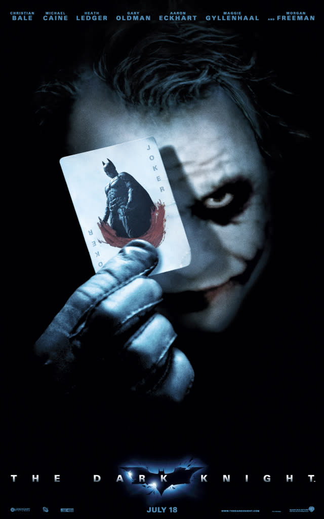 Heath Ledger Batman Poster The Dark Knight Production Warner Brothers 2008