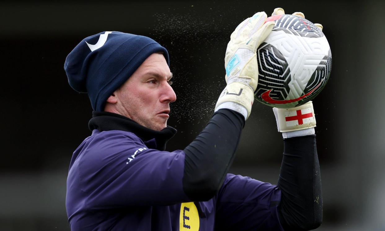 <span>Sam Johnstone training with England at St George's Park last week.</span><span>Photograph: Eddie Keogh/The FA/Getty Images</span>